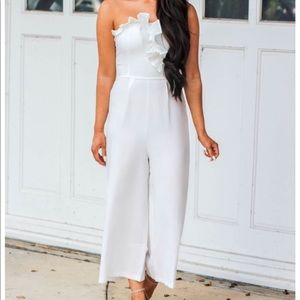 NWT White Jumpsuit